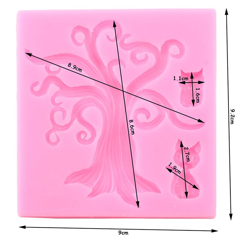 Ominous 'Owl in a Tree' Scenery Silicone Mold