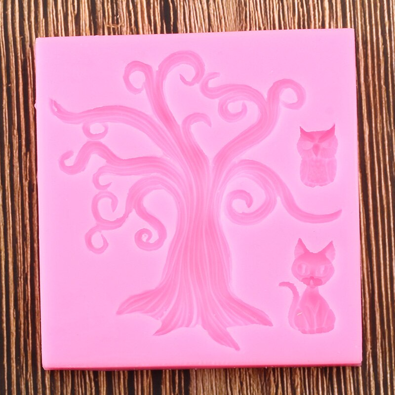 Ominous 'Owl in a Tree' Scenery Silicone Mold