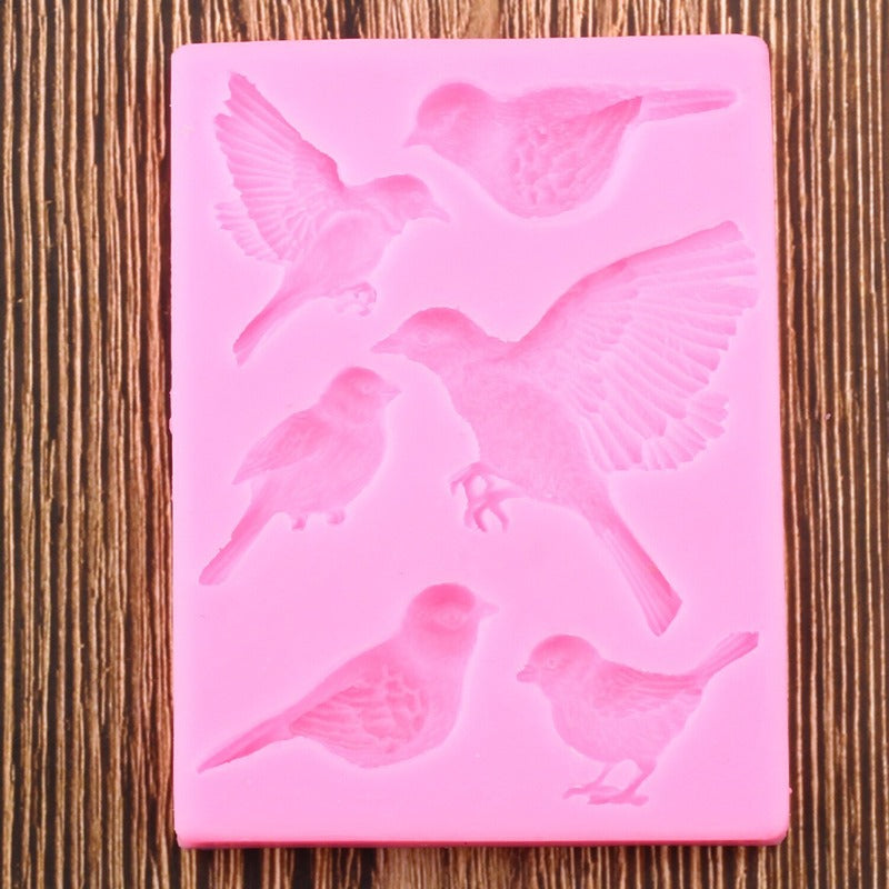 Assorted Birds Silicone Mold