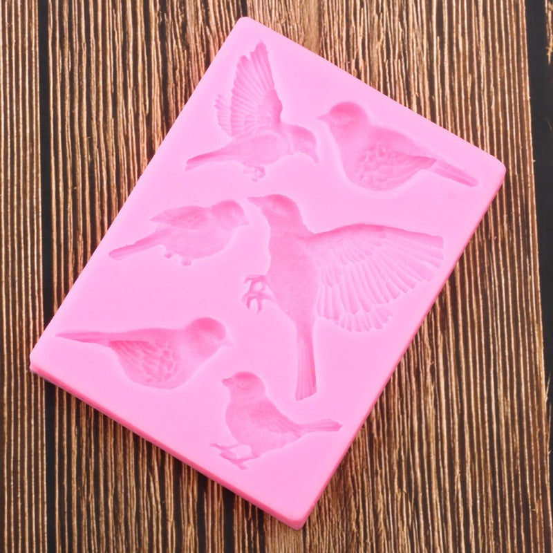 Assorted Birds Silicone Mold