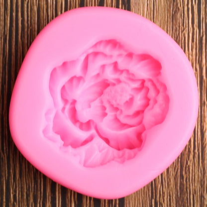 Exotic Blooming Peony Flower Petals Silicone Mold