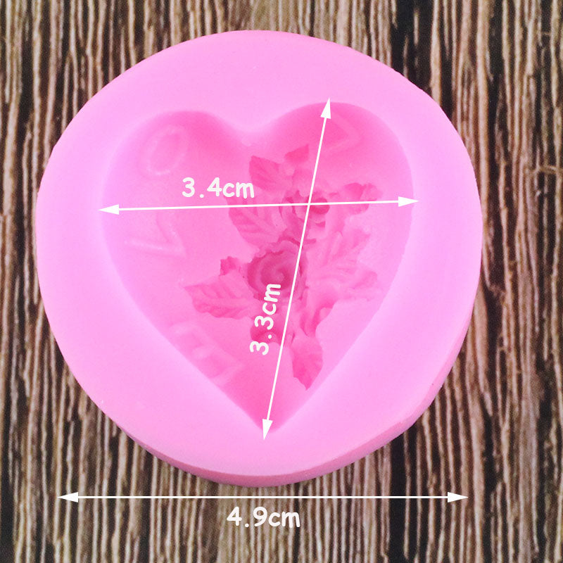 Heart Shaped Flower Mold