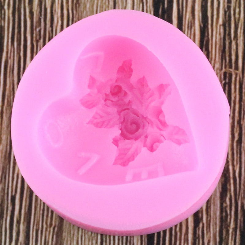 Heart Shaped Flower Mold