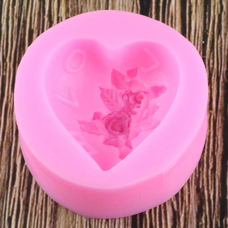 Heart Shaped Flower Mold