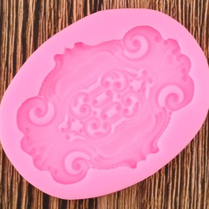 Vintage Flourish Scroll Silicone Mold