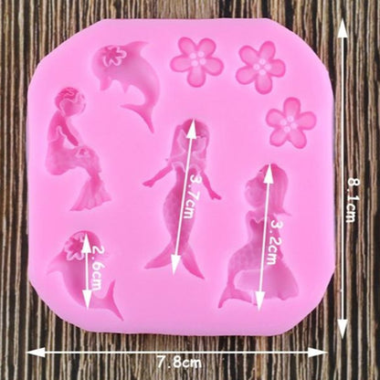 Mermaids & Dolphins Silicone Molds