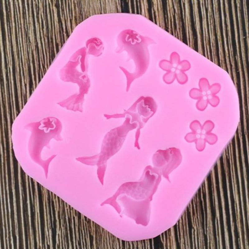 Mermaids & Dolphins Silicone Molds