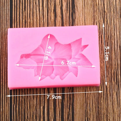 3D Hibiscus Rose Flower Mold