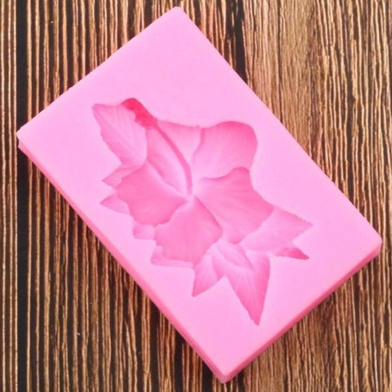 3D Hibiscus Rose Flower Mold