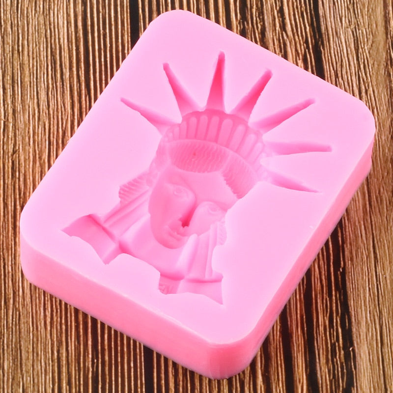 Statue of Liberty Head Silicone Mold