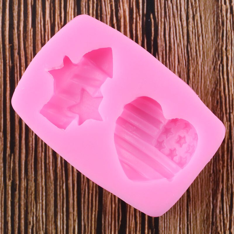 Patriotic Heart Silicone Mold