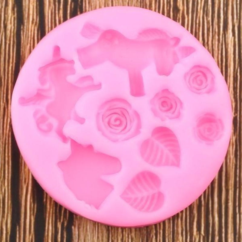 Unicorn & Rose Silicone Mold