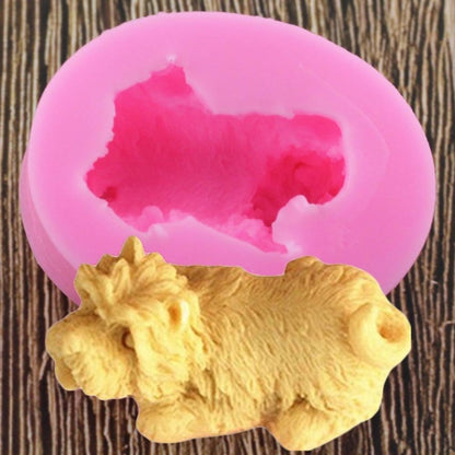 Schnauzer Dog Silicone Mold