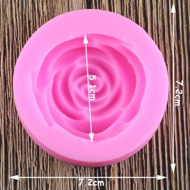 Fluffy Rose Flower Mold