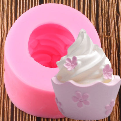 3D Floral Cupcake Mold