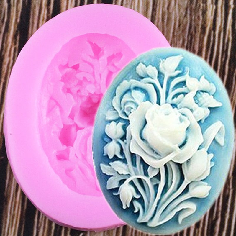 Rose Flower Soap Mold