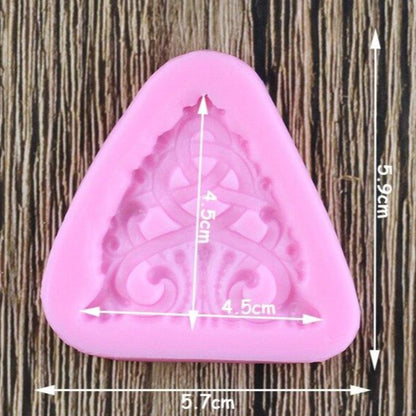 Triangular Abstract Pattern Relief Silicone Mold