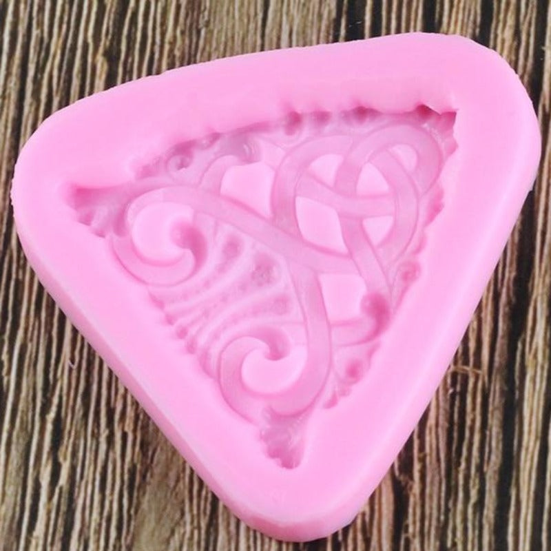 Triangular Abstract Pattern Relief Silicone Mold