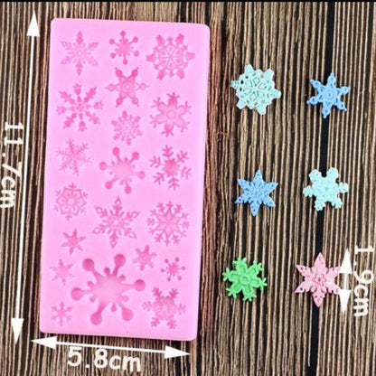 Assorted Snowflakes Silicone Mold