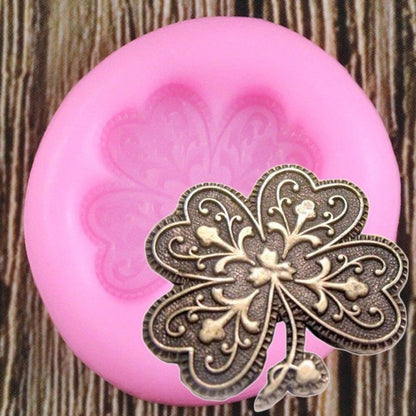 Luxurious Four Leaf Clover Silicone Mold