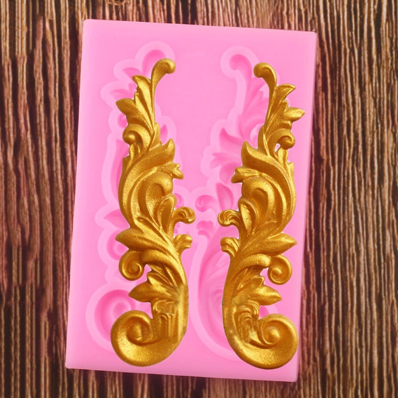 Baroque Accent Silicone Mold