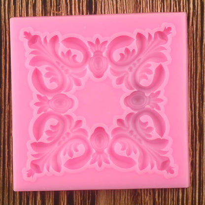 3D Flower Scroll Mold