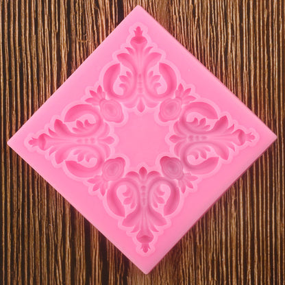 3D Flower Scroll Mold