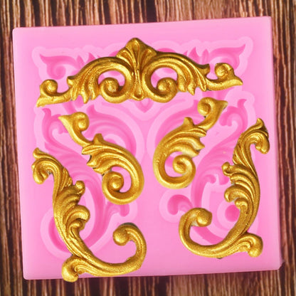 European Scroll Border Mold