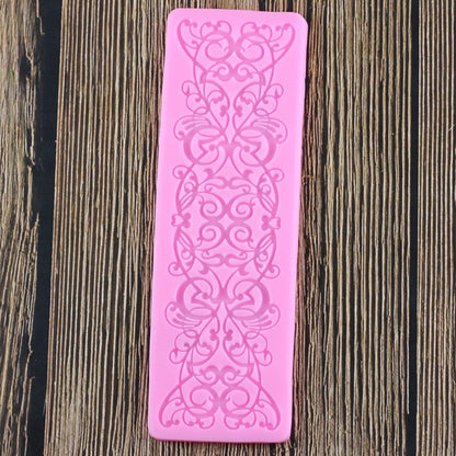 Abstract Lace Flower Border Silicone Mold