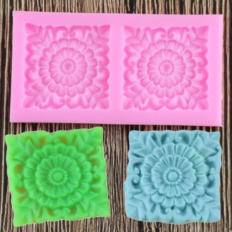 Square Flower Silicone Mold